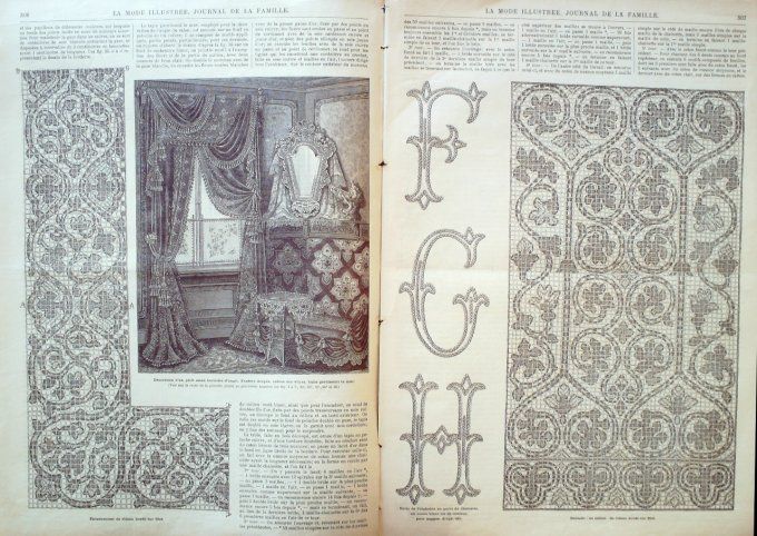 Journal Mode illustrée 1892 # 39 Robes en drap & jupe mousseline