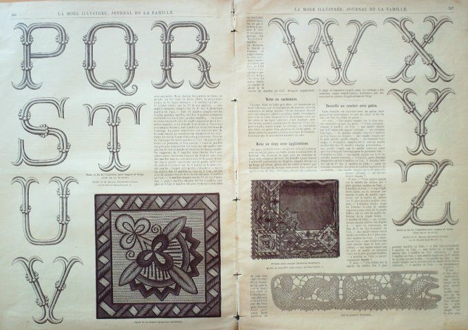 Journal Mode illustrée 1889 # 39 Toque en tulle pour visites