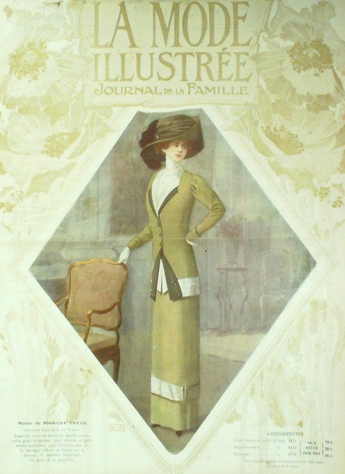 Journal Mode illustrée 1910 # 39 Veste & jupe