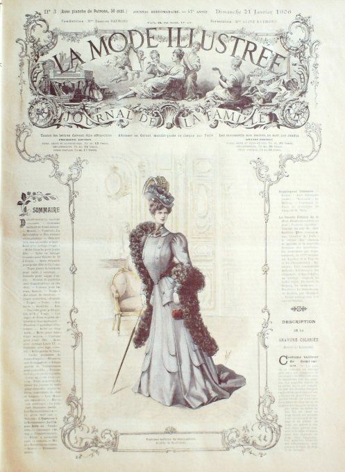 Journal Mode illustrée 1906 #  3 Costume tailleur