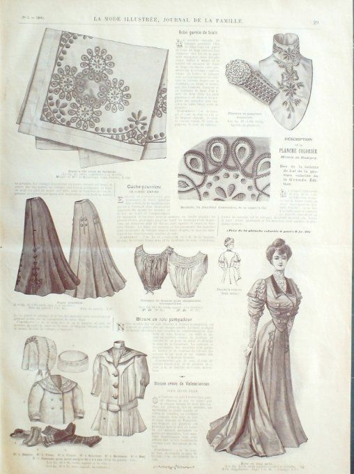 Journal Mode illustrée 1906 #  3 Costume tailleur