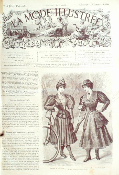 Journal Mode illustrée 1896 #  4 Robes de bal