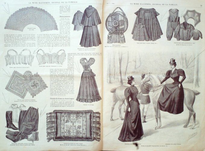 Journal Mode illustrée 1896 #  4 Robes de bal