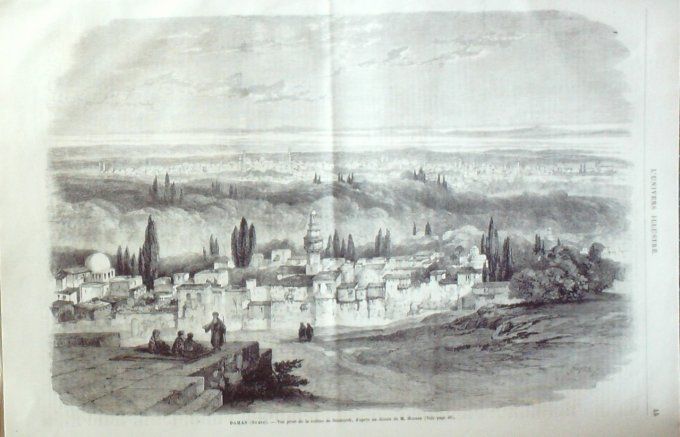 L'Univers illustré 1865 # 400 Syrie Damas Salahiyeh Italie Portici    