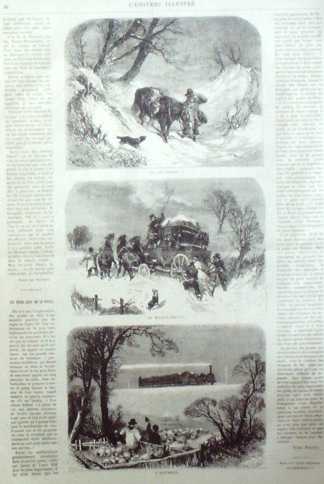 L'Univers illustré 1865 # 401 Sierra-Léone Freetown Sherbro Waterloo Courrier postal