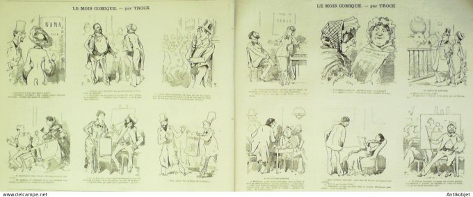 La Caricature 1881 n°  62 Bon souper bon gite et le reste Draner Barret Trock