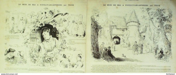 La Caricature 1880 n°  21 Journée d'un sous-Lieutenant Draner Trick Morland