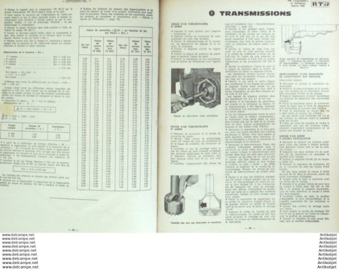 Revue Technique Automobile Volkswagen Coccinelle Utilitaires  #317