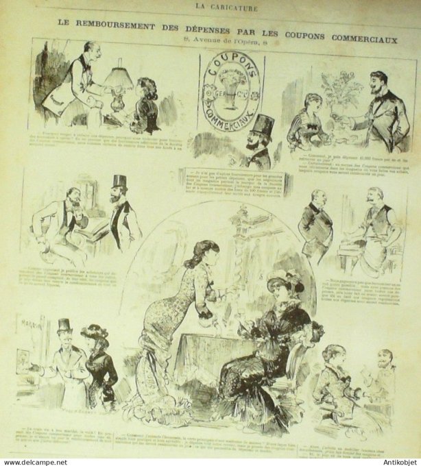 La Caricature 1880 n°  21 Journée d'un sous-Lieutenant Draner Trick Morland