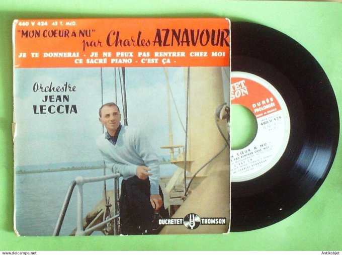 Aznavour Charles 45T EP J'aime Paris au mois de mai 1964