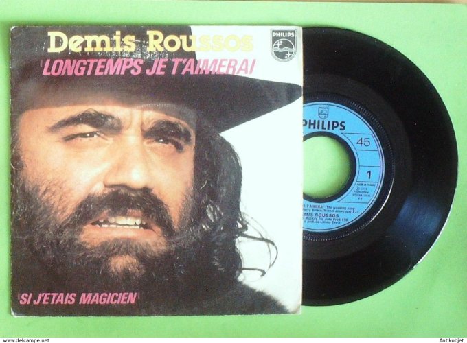 Roussos Demis 45T SP Longtemps je t'aimerai 1979