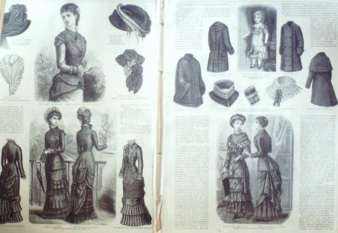 Journal Mode illustrée 1881 # 40 Manteau & Paletot fillette