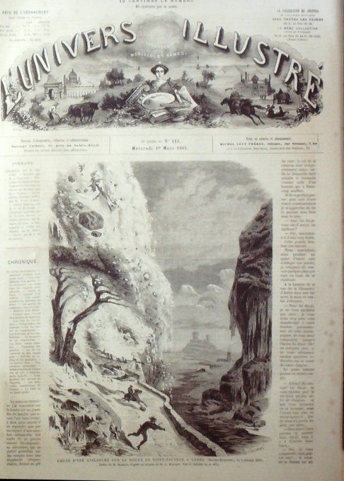 L'Univers illustré 1865 # 411 Italie Calabre Scylla Allemagne Francfort Gèdre (65)