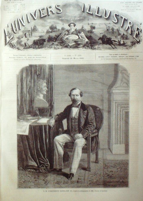 L'Univers illustré 1865 # 416 Jules César Napoléon III 