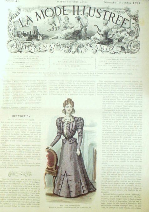 Journal Mode illustrée 1897 # 41 Robe corsage blouse