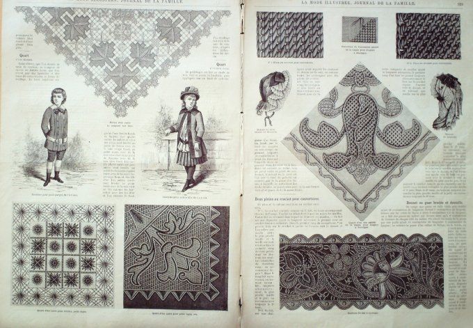 Journal Mode illustrée 1884 # 41 Robes cachemire & lainage 