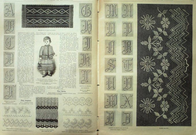 Journal Mode illustrée 1890 # 41 Robes en sicilienne & drap