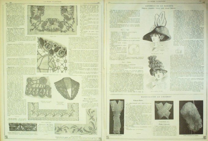 Journal Mode illustrée 1911 # 41 Costumes dames & enfants