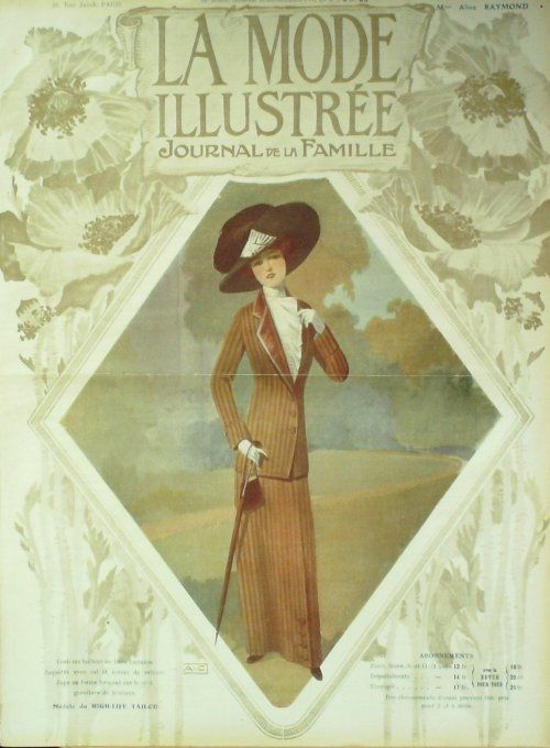 Journal Mode illustrée 1910 # 41 Costume tailleur d'été