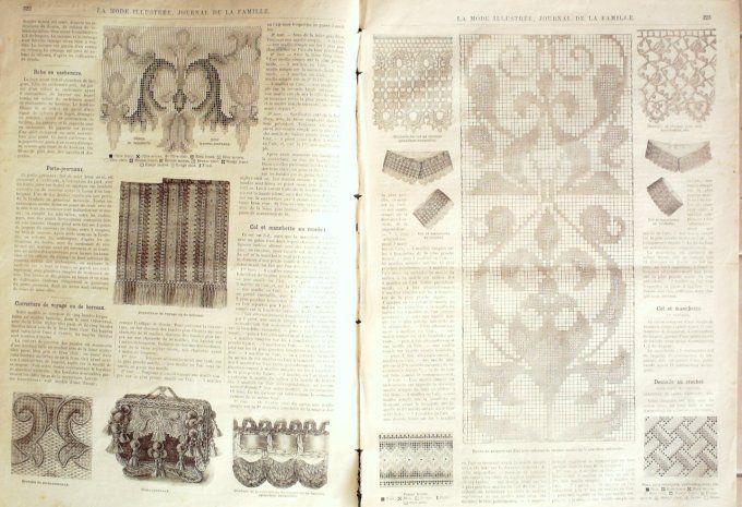 Journal Mode illustrée 1883 # 41 Robes en cachemire et faille