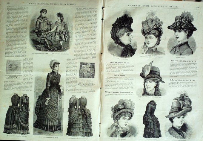 Journal Mode illustrée 1883 # 41 Robes en cachemire et faille