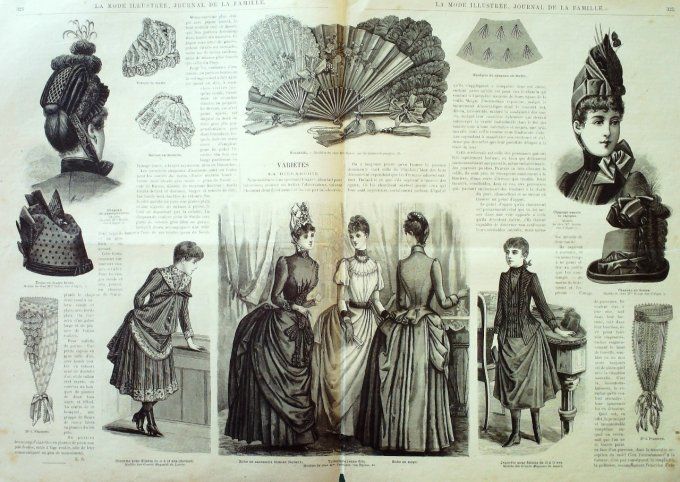 Journal Mode illustrée 1887 # 41 Manteau fillette