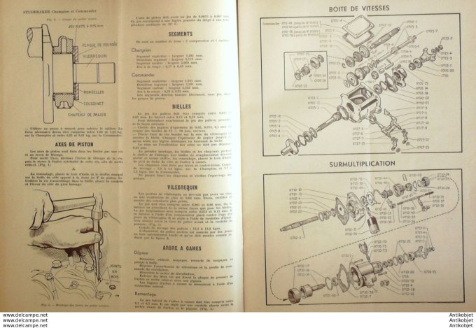 Revue Technique Automobile Studebaker Commander Freins Westinghouse 25#1948