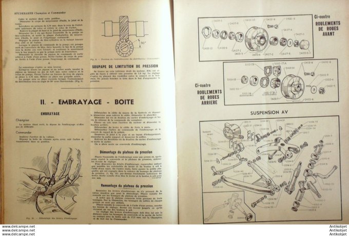 Revue Technique Automobile Studebaker Commander Freins Westinghouse 25#1948