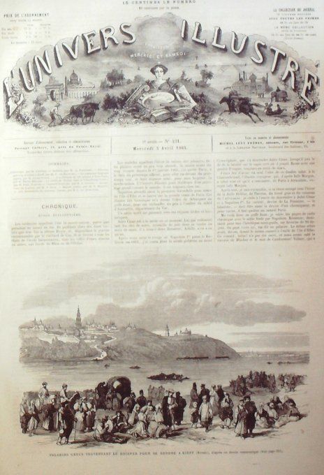 L'Univers illustré 1865 # 421 Ukraine Kieff Autriche Vienne Tyrol Vorarlerg  