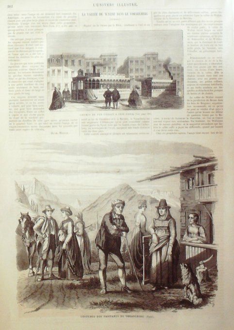 L'Univers illustré 1865 # 421 Ukraine Kieff Autriche Vienne Tyrol Vorarlerg  