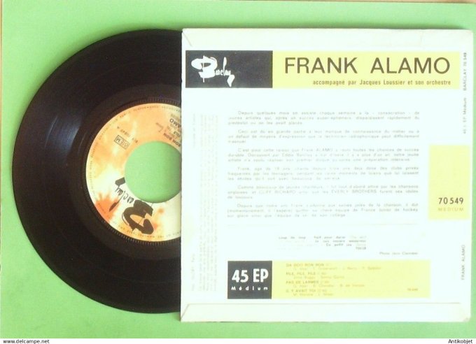 Alamo Frank 45T EP Da doo ron ron 1963