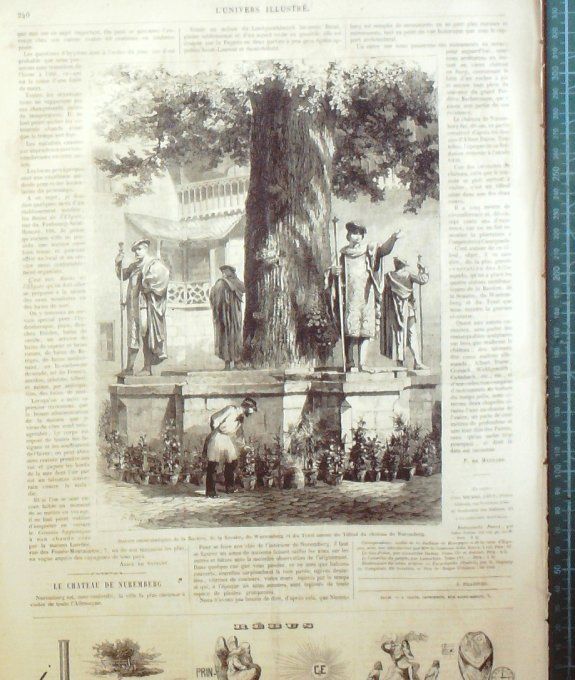 L'Univers illustré 1865 # 424 Nuremberg New-York émigrants Abyssinie Mensa St-Pétersbourg