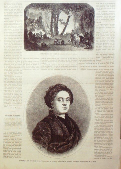 L'Univers illustré 1865 # 426 Allemagne Brème la Bourse William Bogarth    