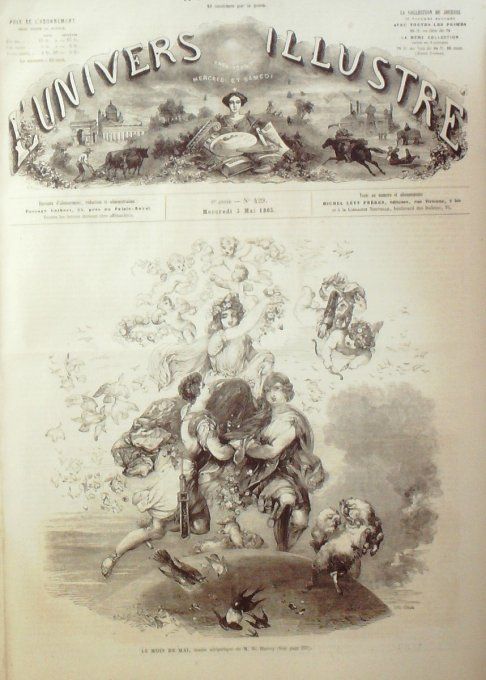 L'Univers illustré 1865 # 429 Boulogne (92) Pré Catalan Palais d'Industrie