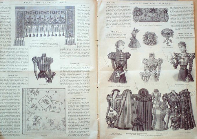 Journal Mode illustrée 1897 # 42 Toilette de réunion