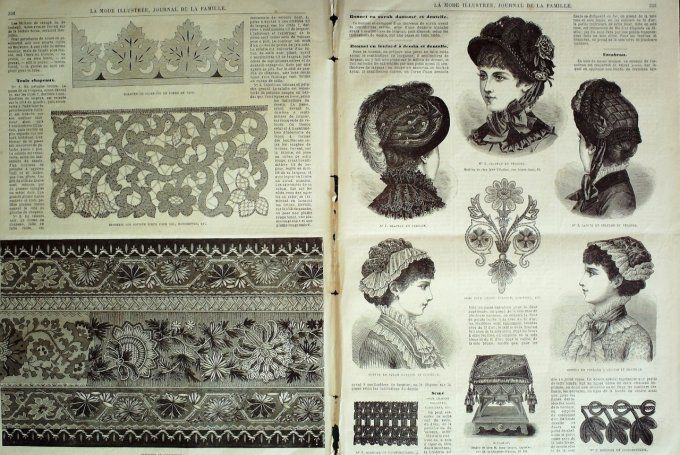 Journal Mode illustrée 1881 # 42 Chapeau Directoire