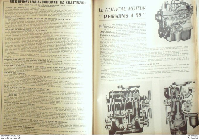 Revue Technique Automobile Simca Aronde 56-58 moteur Perkins 146#1958