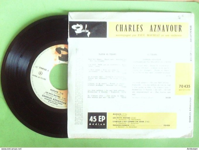 Aznavour Charles 45T EP Alleluia 1962