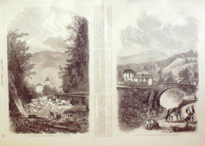 L'Univers illustré 1865 # 433 Irlande Dublin Epsom courses hippiques Sallenches (74)