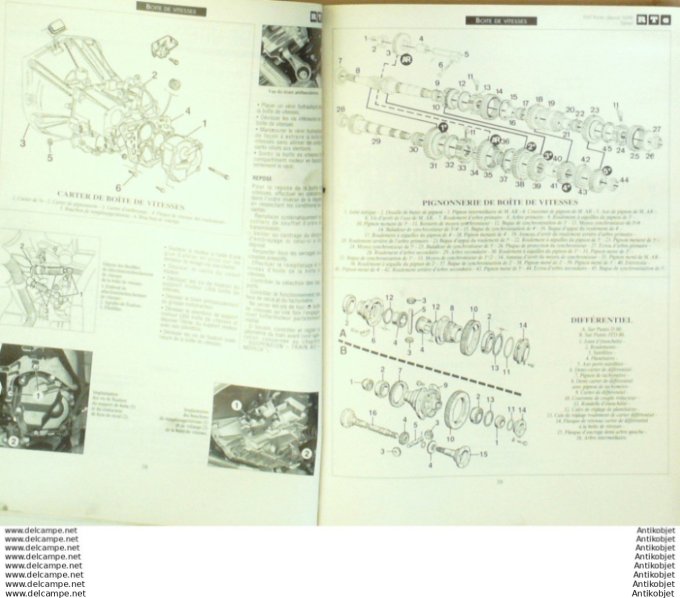 Revue Technique Automobile Fiat Punto D60 10/1999 JTD 80 étude #649