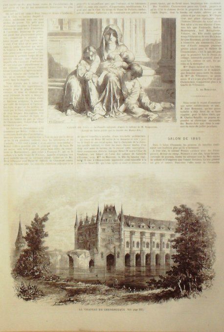 L'Univers illustré 1865 # 435 Suisse Rutli Liszt Géorgie île Roanoke Chenonceaux (37)    