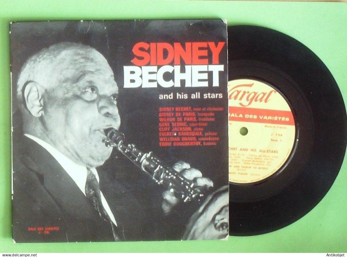 Bechet Sidney 45T EP Pub Total accompagnés de stars 1959