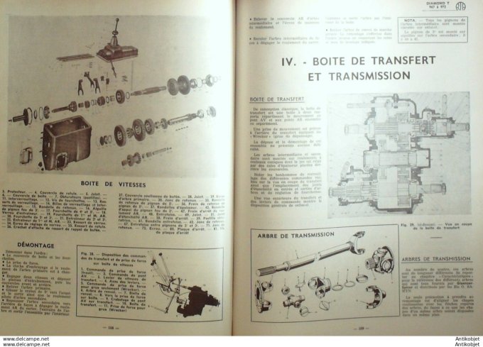 Revue Technique Automobile Camions Diamond T type 967-972  Simca Aronde142#1958