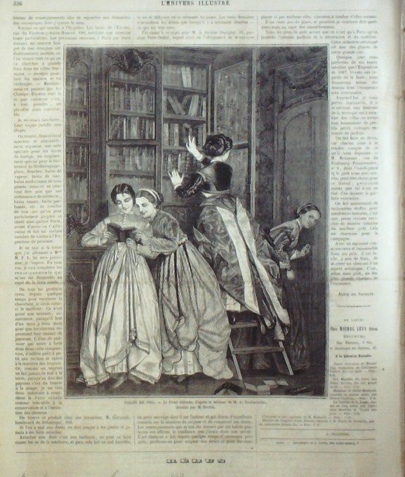 L'Univers illustré 1865 # 436 Italie Florence Dante Alger Mauresques 