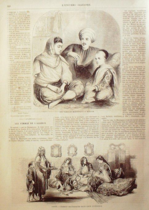 L'Univers illustré 1865 # 438 ALgérie Médéah Mauresques Rix (01) Londres Tamise  