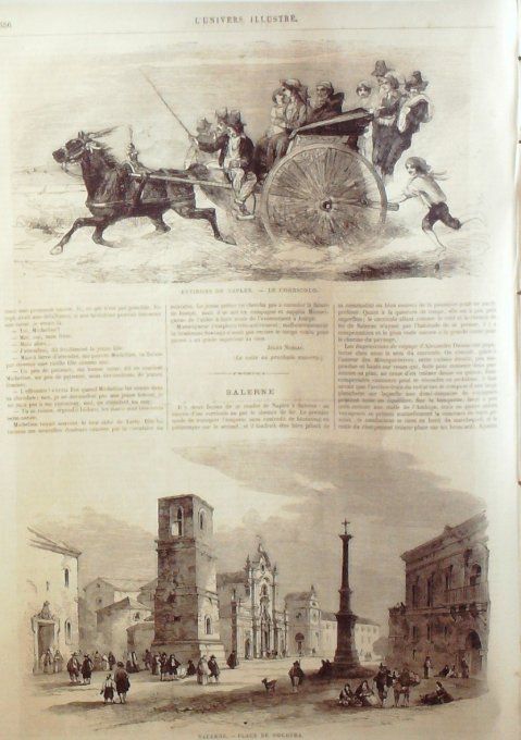 L'Univers illustré 1865 # 439 Algérie Oran Washington Mont-Vernon Allemagne Spréé Italie Salerne 