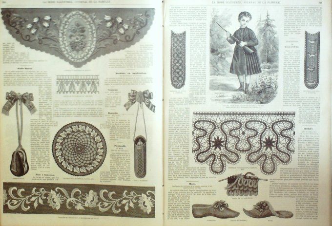 Journal Mode illustrée 1873 # 43 Toilettes d'automne & hiver