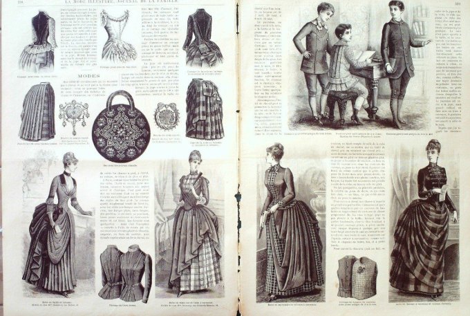 Journal Mode illustrée 1886 # 42 Capotes & Toques