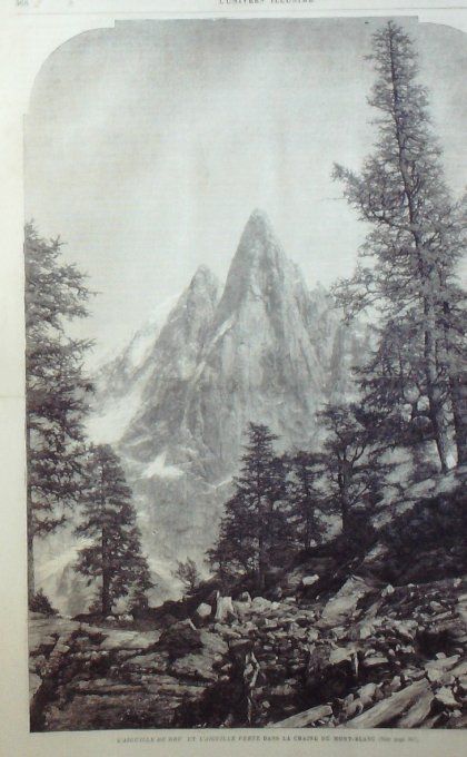 L'Univers illustré 1865 # 440 Guerre d'Amérique fédéraux Cannes (06) Ste-Ursule Mont-Blanc