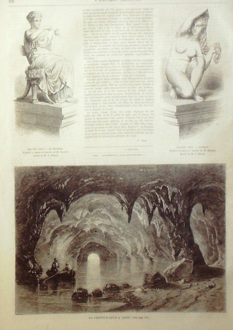 L'Univers illustré 1865 # 441 Italie Capri Rome Tunisie Carthage 